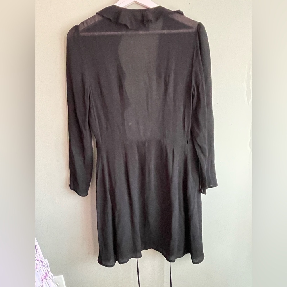 Reformation Black Ruched Sheath Dress - Picture 4 of 9